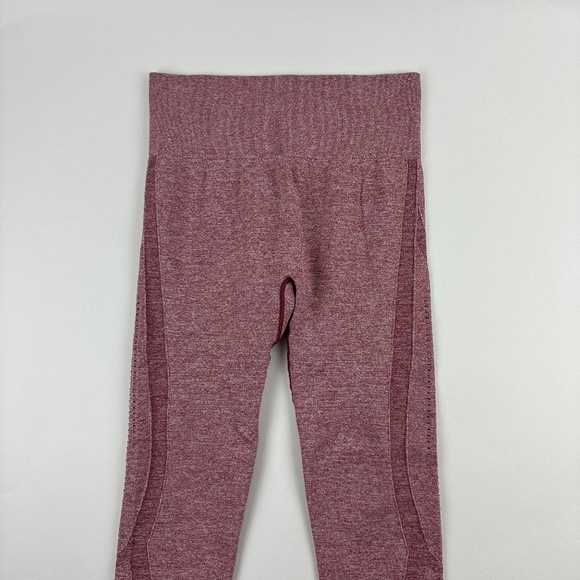 Leggings Womens Red Compression - Picture 2 of 8